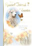 Easter Card - Special Friend - Lamb Sheep - Blue