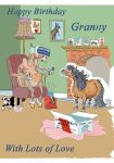 Birthday Card - Granny - Virtual Reality Headset - Shetland Pony - Gift Envy