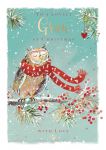 Christmas Card - Gran - Owl - The Wildlife Ling Design