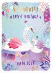 Birthday Card - Mummy - Swan - Jack & Lily Ling Design