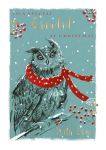 Christmas Card - Grandad - Owl - The Wildlife Ling Design