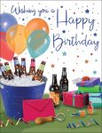 Birthday Card - Male - Beers & Presents - Regal