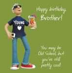 Birthday Card - Brother Young at Heart - One Lump Or Two