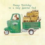 Birthday Card - Dad Delivery - Slice of Life Ling Design