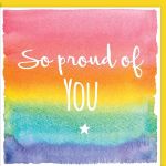 So Proud of You Greetings Card - Bright - Arty Penguin