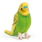 Budgie Budgerigar Yellow with Sound Plush Soft Toy - 13cm - Living Nature