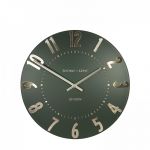 12" 30cm Mulberry Wall Clock Olive Green - Thomas Kent