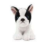 Black & White French Bulldog Puppy Dog Plush Soft Toy - 16cm - Living Nature AN776