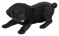 Vivid Arts Black Labrador Dog Active Pups - Ornament Indoor or Outdoor