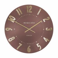 20" 51cm Mulberry Wall Clock Auburn Terracotta - Thomas Kent