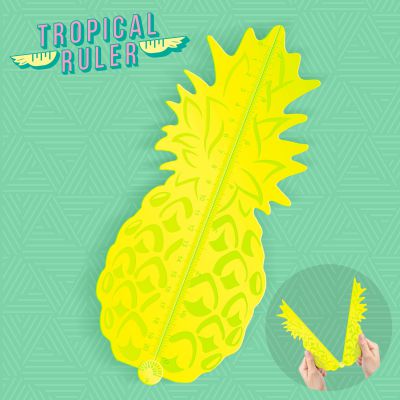 Pineapple Tropical Yellow Ruler 