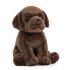 Chocolate Labrador Puppy Dog Plush Soft Toy - 15cm - Living Nature