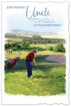 Birthday Card - Uncle - Golf - Out of the Blue