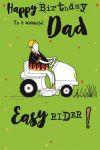 Birthday Card - Dad - Ride On Lawnmower - Wild Thing!