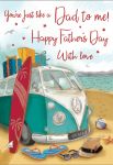 Father's Day Card - Like a Dad to Me - Campervan - Regal