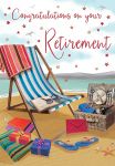Retirement Card - Deck Chair with Hamper