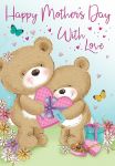 Mother's Day Card - Mum With Love - Cute Teddies - Regal