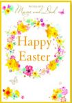Easter Card - Mum & Dad - Spring Flowers - Simon Elvin