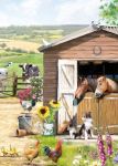 Birthday Card - Farmyard Stables Horse - Country Cards