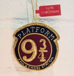 Harry Potter Platform 9 3/4 Hand Made Embroidered Decoration - Luxe Christmas