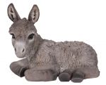 Donkey Baby - Grey Laying Lifelike Garden Ornament - Indoor or Outdoor - Real Life Farm Vivid Arts