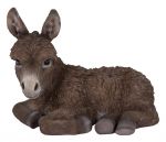 Donkey Baby - Brown Laying Lifelike Garden Ornament - Indoor or Outdoor - Real Life Farm Vivid Arts
