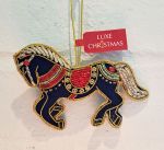 Horse Hand Made Embroidered Decoration - Luxe Christmas