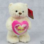 Standing Bear Soft Toy - Mum Pink - Mothers Day - Heart - Keel