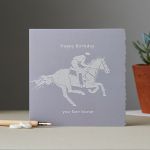 Happy Birthday Card - Horse - You fast Horse