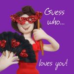Valentines Day Card - Guess who... Loves You! - Funny Humour One Lump Or Two