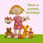 Birthday Card - Cute Tea Party - Girl - Ferdie & Friends