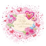 Birthday Card - Wife - Hearts - 3D Glitter - Talking Pictures