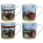 Traction Engine Steam Collection Fine China Mug Gift Set