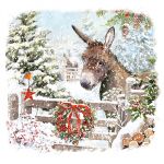 Charity Christmas Card Pack - 6 Cards - Donkey & Friend - Ling Design