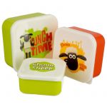 Shaun the Sheep Lunch Box Set - 3 Boxes - Puckator