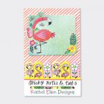 Flamingo Design Sticky Note & Tabs Set - Rachel Ellen