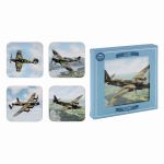 Classic Planes Coasters - Set of 4