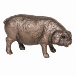 Boris - Pig Standing Cold Cast Bronze Miniature Ornament - Frith Sculpture