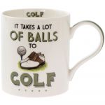 Golf A Lot Of Balls Motive Fine China Mug - Boxed