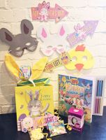 Easter Gift Set Sweets Colouring Book Masks Rabbit Ears Egg Hunt Gift Bag