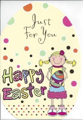 Easter Card - Just for You - Happy Easter