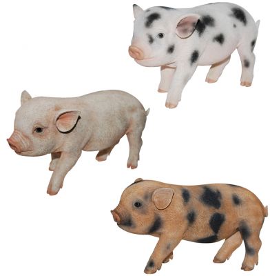 Micro Pig Piglet - Lifelike Ornament Gift - Indoor or Outdoor - Pet Pals Vivid Arts