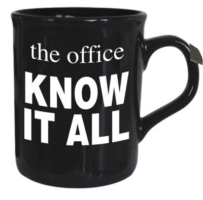 Know It All - The Office Mug - Black