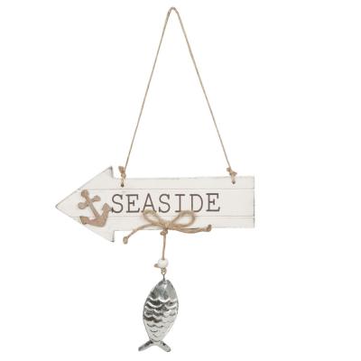 Seaside Nautical Wooden Hanging Sign 