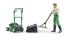 Lawnmower Tools & Gardener Figure - Bruder 62103 Scale 1:16