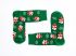 Santa Green Christmas Novelty Socks Gift - 2 Sizes Free Holly Gift Bag - Snazzy Santa