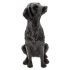 Sitting Dog Black Ornament - Height 28cm - Poly Resin - Clayre & Eef