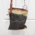 Wilkie Snaffle Bit Brown Leather Floral Oilskin Handbag Upcycled - Joey D