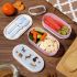 Catch Patch Dog Stacked Bento Lunch Box Fork & Spoon