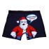 Who's Your Santa? Christmas Novelty Boxers - 5 Sizes Boxed - Snazzy Santa